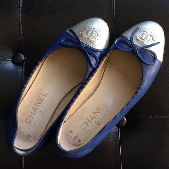 used chanel ballet flats